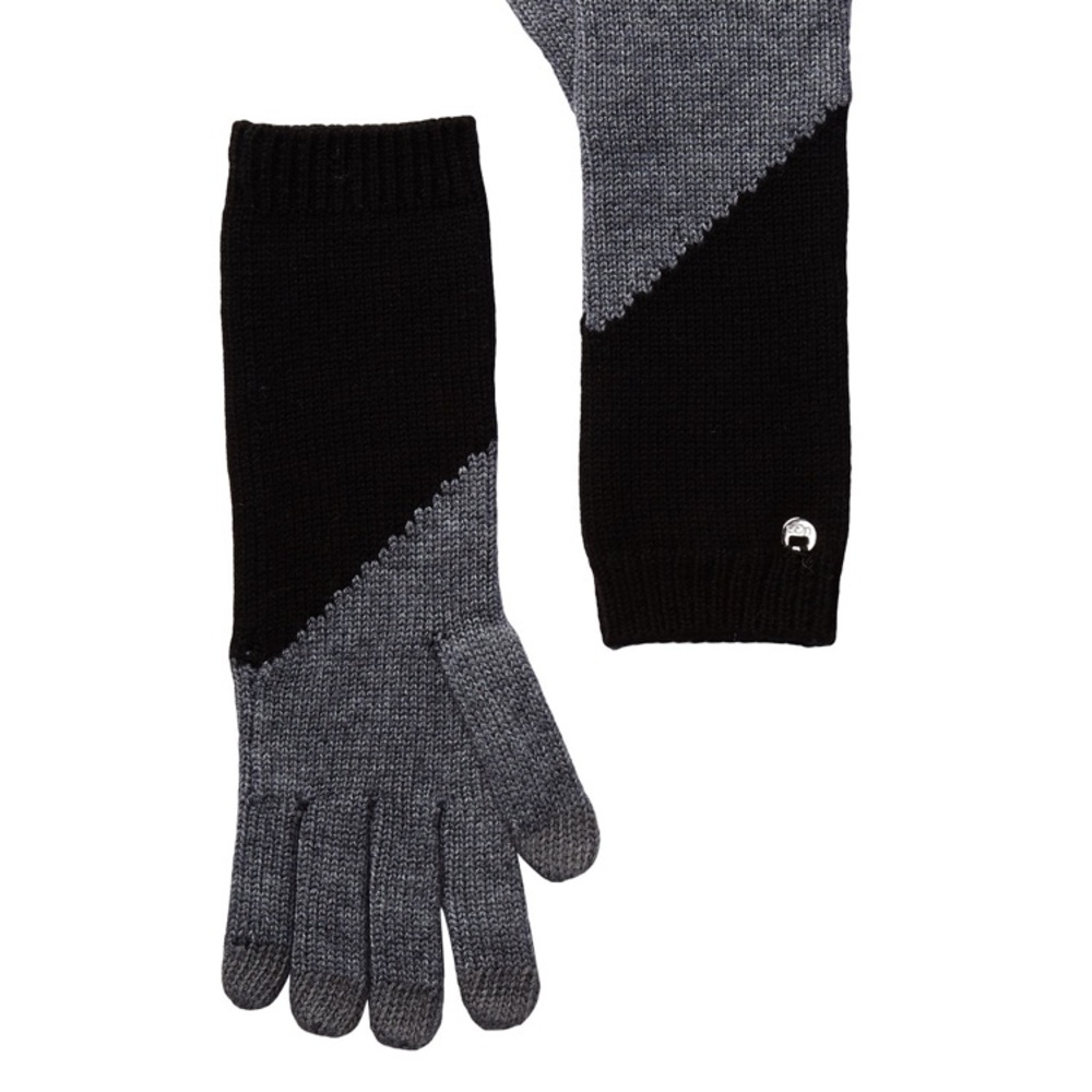 Ugg Fine Gauge Colorblock Knit Smart Gloves